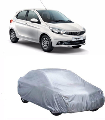 The Blue Car Cover For Tata Tiago (Without Mirror Pockets)(Silver)