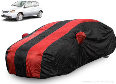 QualityBeast Car Cover For Tata Indica (With Mirror Pockets)(Red, Black)
