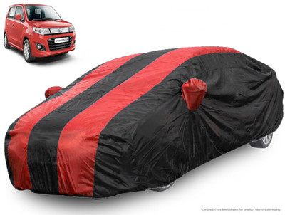 QualityBeast Car Cover For Maruti Suzuki WagonR Stingray (With Mirror Pockets)(Red, Black)