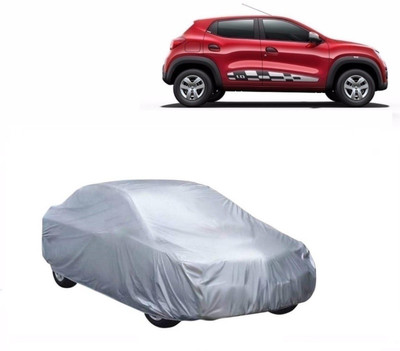 The Blue Car Cover For Renault Kwid (Without Mirror Pockets)(Silver)