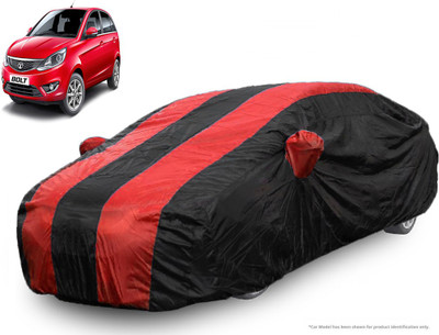QualityBeast Car Cover For Tata Bolt (With Mirror Pockets)(Red, Black)