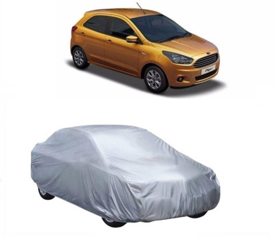 The Blue Car Cover For Ford Figo (Without Mirror Pockets)(Silver)