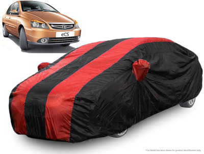 QualityBeast Car Cover For Tata Indigo eCS (With Mirror Pockets)(Red, Black)