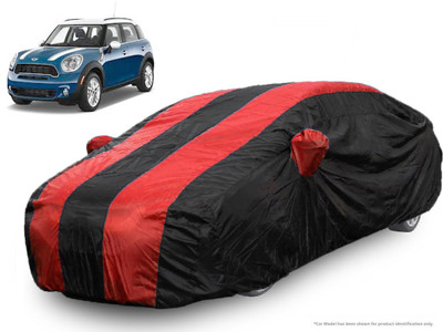 QualityBeast Car Cover For Mini Countryman (With Mirror Pockets)(Red, Black)