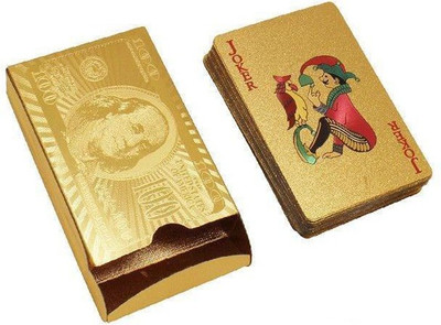 

BG Bazzar gali Gold Plated Playing Cards 24K Card(Golden)