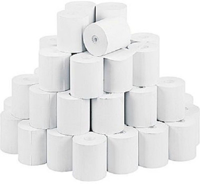 

mm enterprises 80mmx50mtr.(3inch) pos machine roll set of 30 Rolls Thermal Cash Register Paper(8 cm x 12 cm)