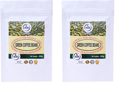 

N2B A++ Green Coffee Beans- Reduce Body Fat, Weight Loss, Control diabetes and cholesterol Instant Coffee Pack of 2 of 200 g Instant Coffee(2 x 200 g)