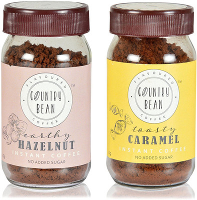 

Country Bean Hazelnut & Toasty Caramel Instant Coffee 120 g(Pack of 2, Hazelnut Flavoured)