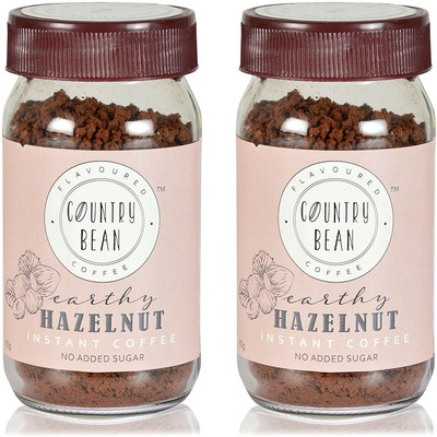 

Country Bean Hazelnut 2 Instant Coffee 120 g(Pack of 2, Hazelnut Flavoured)