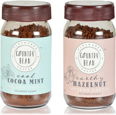 

Country Bean Cocoa & Hazelnut Instant Coffee 120 g(Pack of 2, Hazelnut Flavoured)