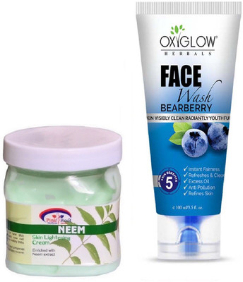 

Pink Root NEEM CREAM 500ML WITH BEARBERRY FACE WASH(Set of 2)