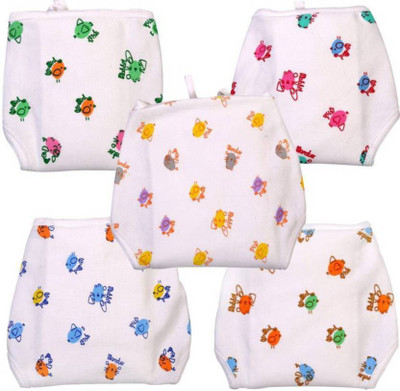 

Little Monster New Born Baby Cotton Clothing Baby Nappies - M(5 Pieces)