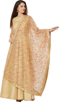 DUPATTA BAZAAR Cotton Blend Embroidered Women Dupatta