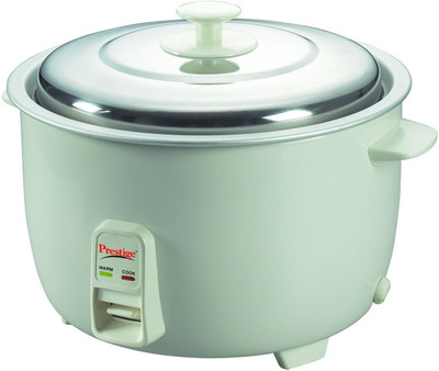 Prestige 09799 Electric Rice Cooker with Steaming Feature (2 L, Silver)