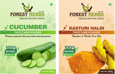 

Forest Herbs Organic Cucumber & Kasturi Haldi Powder(200 g)