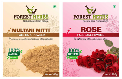 

Forest Herbs Organic Multani Mitti & Rose Petal Powder(200 g)