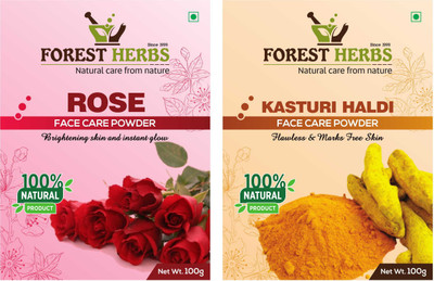 

Forest Herbs Organic Rose Petal & Kasturi Haldi Powder(200 g)