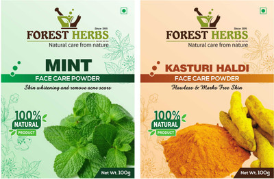 

Forest Herbs Organic Mint & Kasturi Haldi Powder(200 g)