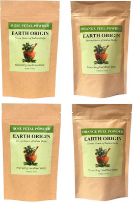

Earth Origin Rose Petal Powder and Orange Peel Powder (Combo) 200 gm each (400 g)(400 g)