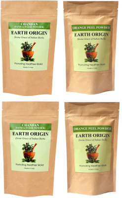

Earth Origin Sandal wood Powder (Chandan) and Orange Peel 200 gms each (400 gms)(400 g)