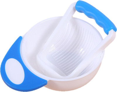 

ae Mash and Serve Bowl for Making Homemade Baby Food / Baby Food Masher/ Feed bowl/ - Food grade PP(White, Blue)