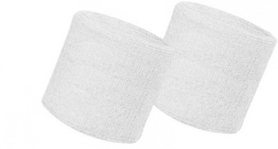 

TLN Unisex Sweatbands Wristband Tennis Badminton Gym Soft Wrist Band Fitness Band Fitness Band(White)