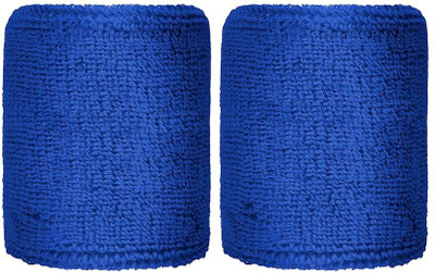

TLN Unisex Sweatbands Wristband Tennis Badminton Gym Soft Wrist Band Fitness Band Fitness Band(Blue)
