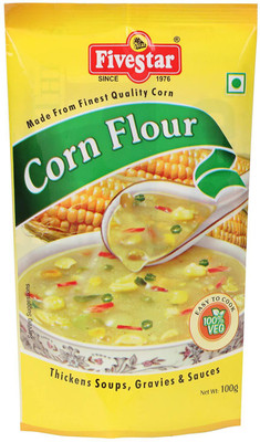 

5 Star 100 gm Pouch Pack of 5 Corn Flour(500 g, Pack of 5)