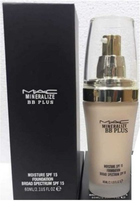 

MAC BB PLUS Imported Mineralize Moisture BROAD SPECTRUM FOUNDATION ( SPF 15 ) ALL SKIN TONE FOUNDATION (Set of 1) 60 ML Foundation (NATURAL) Foundation(NATURAL)