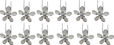 

Majik Navratri Special Metal Bridal Hair Juda Pin For Women And Girls, Hair Accessories For Girls, 25 Grams, Set Of 12, Pack Of 1 Hair Pin(Multicolor)