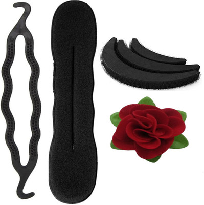 

GaDinStylo Pack of 6 Fashion Hair Accessories for Festive and Wedding Hair Accessory Set(Black)