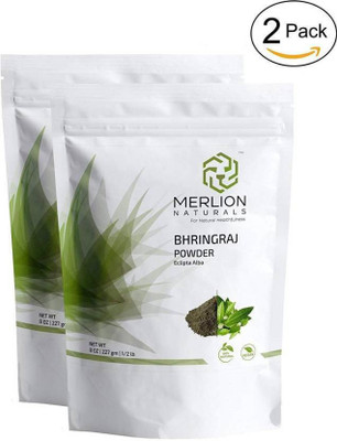 

Merlion Naturals Bhringraj Powder ( Eclipta Alba ) - 100% Natural for Hair (2 Pack of 227gm)(454 g)