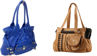 

Mystyle Retail Shoulder Bag(Blue, Gold)