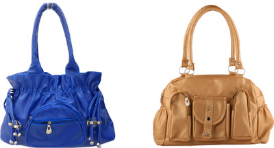 

Lifestyle Fashion Shoulder Bag(Gold, Blue), Blue;gold