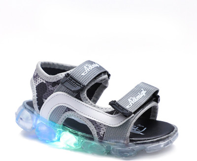 

FEETWELL Boys Velcro Sports Sandals(Grey