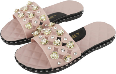 

IRSOE Girls Slip-on Flats(Pink