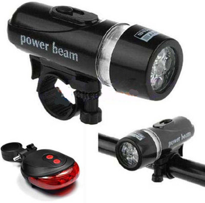 

Schrodinger Front Tail Laser Light set LED Front Rear Light Combo(Black, Red)
