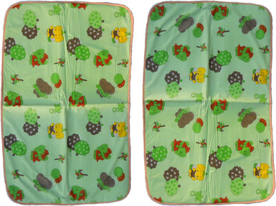 

EasyShop Cotton, Rubber, Rexin Baby Bed Protecting Mat(Green