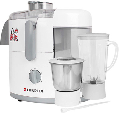 

Eurolex Juicer Mixer Grinder 500 watt 500 Juicer Mixer Grinder(White, 2 Jars)