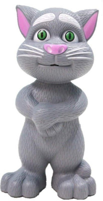 

YeeHaw Intelligent Talking Tom Cat with Recording, Music, Story and Touch Functionality(Grey)