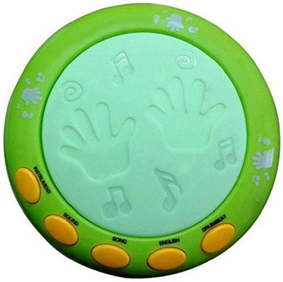

YeeHaw Musical Drum with 10 Songs ,3 Stories ,16 Types of Different Music,3 D Lights & Feather Touch Buttons(Multicolor)