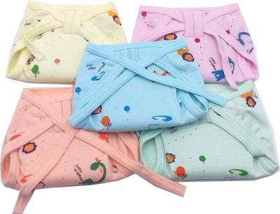 

Baby Shopiieee Reusable Padded Nappies / REUSABLE SOFT COTTON PRINTED NAPPIES - 3-6 Months -(Pack Of 5, Multicolor