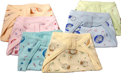 

Baby Shopiieee Baby Cotton Cloth Nappies in the Pack of 6 (6-9 Months, Multicolor