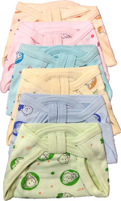

Baby Shopiieee Fine Quality Towel fabric, Super Soft and Skin Friendly-Reusable Diaper Nappies, Langot for new born Babies - (0-3 Months) - Pack of 6, Multicolor