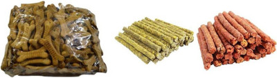 

PetNutro Dog Biscuits (1Kg) + Chicken Chew Sticks (1Kg) + Mutton Chew Sticks (1Kg) Chicken, Mutton, Milk Dog Chew(3 kg, Pack of 3)