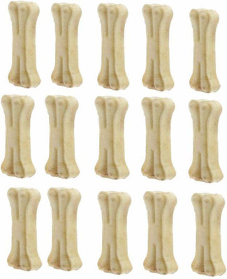 

Perro Treat Raw Hide Press Bone (3 Inch - 500 gm) Beef Dog Chew Bone Beef Dog Treat(500 g)