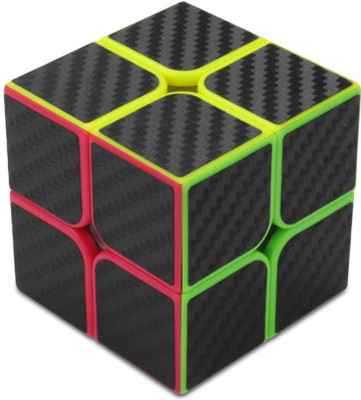 

ToyVilla 2x2 Speed Cube Carbon Fiber Black Sticker Rubiks Cube Fast and Smooth Magic Cube(1 Pieces)