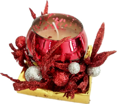 

PrimeMart Room Decor Stylish Maroon Candle(100 g)