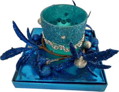 

PrimeMart Turquoise Room Decor Candle(100 g)