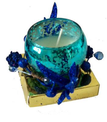 

PrimeMart Room Decor Stylish Blue Candle(100 g)